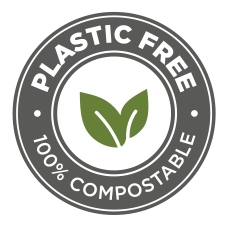 Plastic Free and 100% Compostable